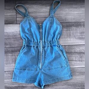 Forever 21 Denim Romper NWOT